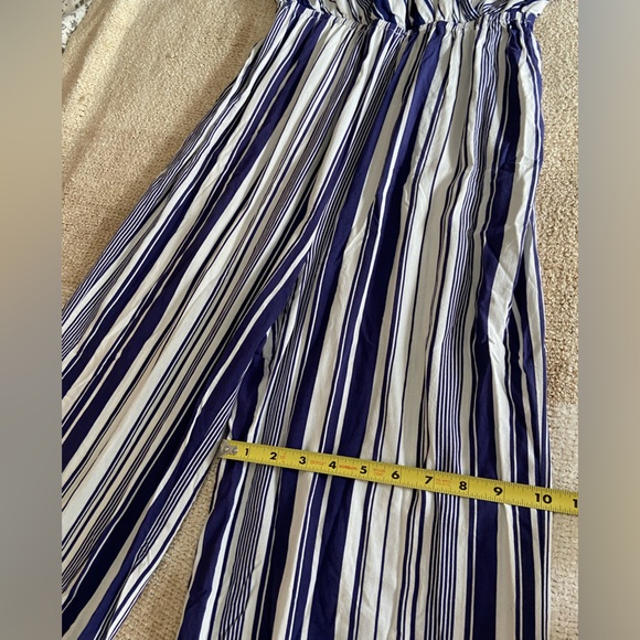 Blue and white striped summer jumpsuit - Picture 13 of 13